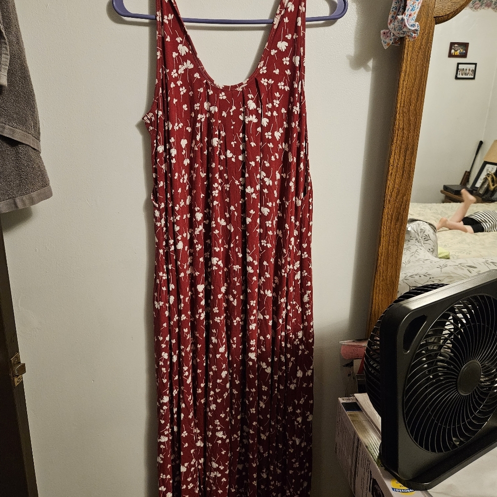 Latched mama pleated nursing dress